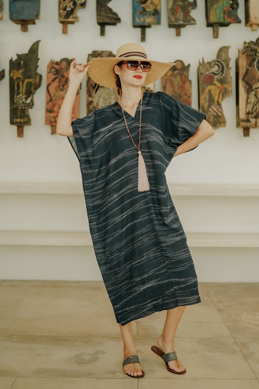 The Poncho Handloom - Handwoven Indigo