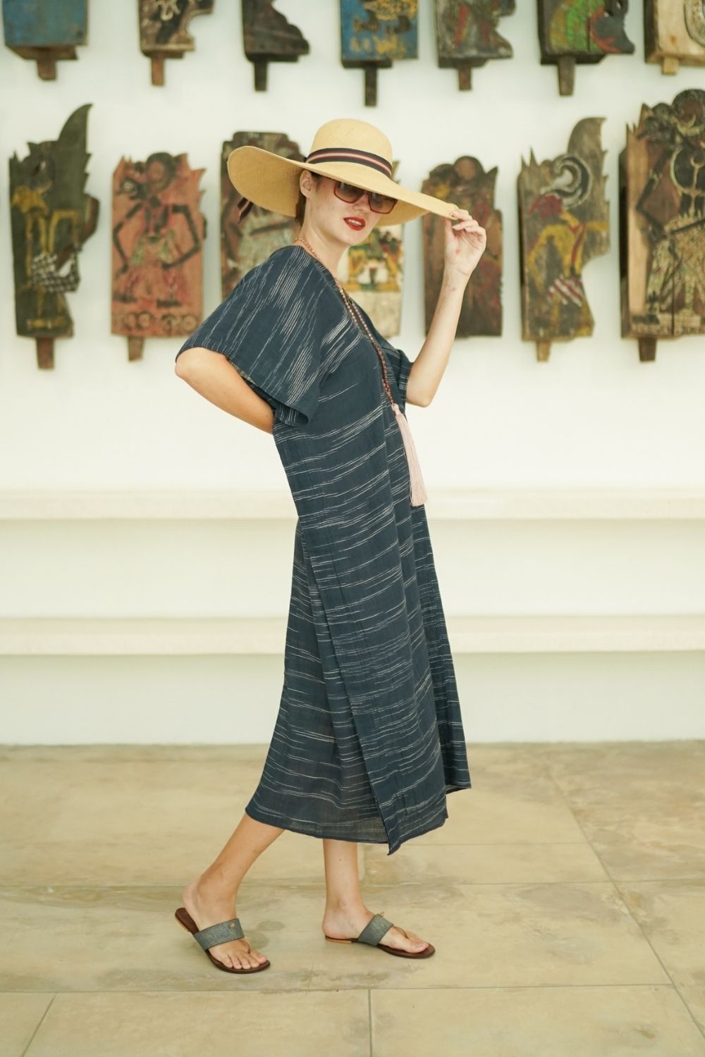 The Poncho Handloom - Handwoven Indigo